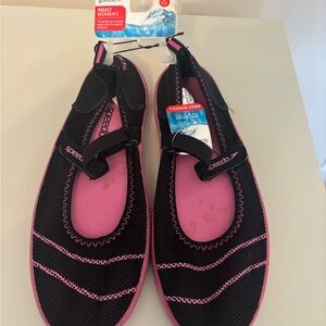 Speedo Black and Pink Slip-On Water Shoes
